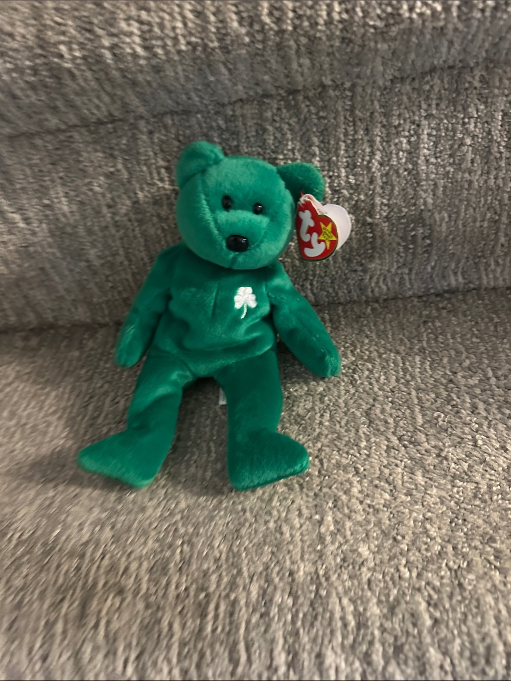 ** Ty Beanie Baby Erin The Bear 1997 Retired Rare With Tag Errors